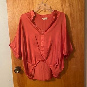 Sofia “Jane” blouse in coral.